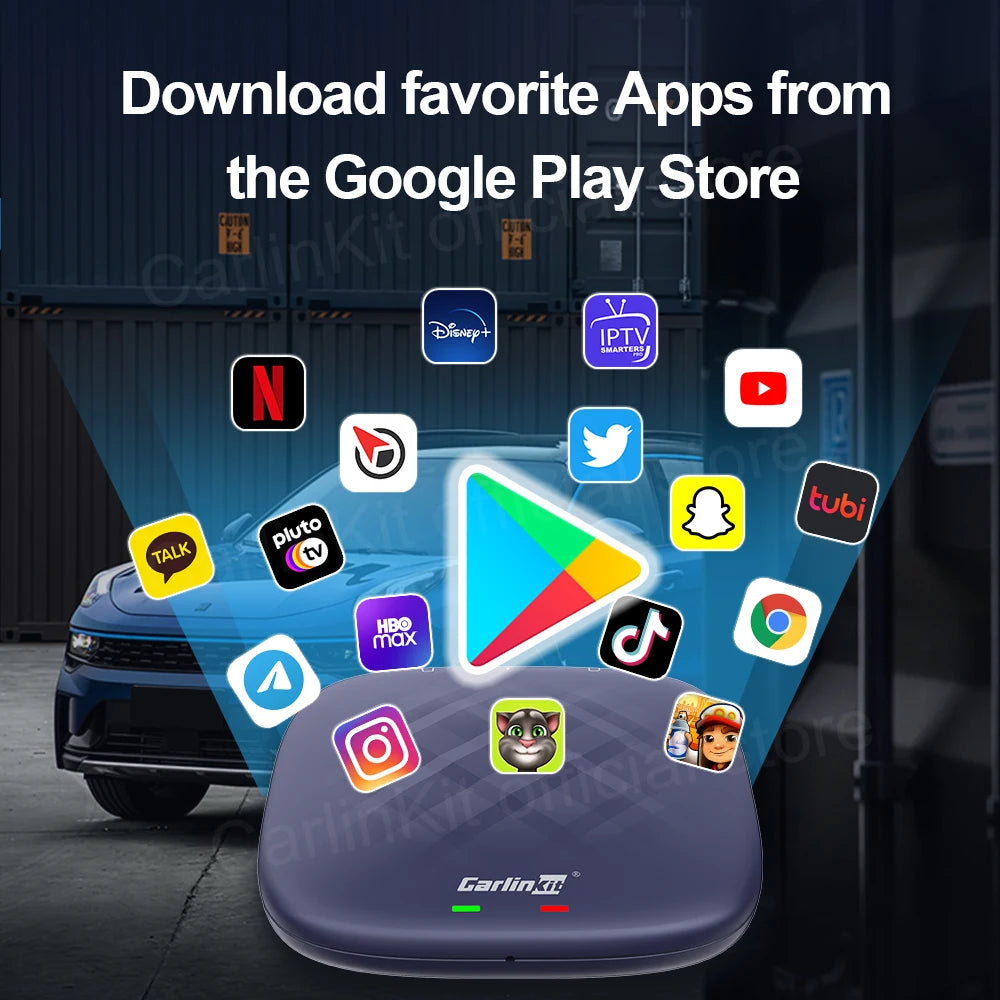 Android 13 CarlinKit Android Auto Wireless CarPlay AI TV Box QCM6125