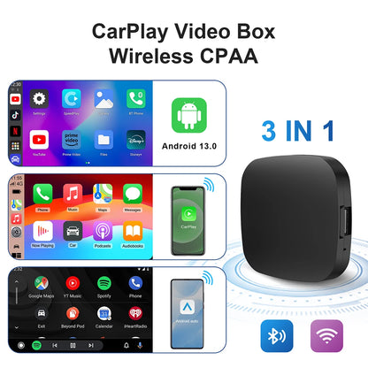 2025 Smart CarPlay Ai Box Android 13 TV Box Wifi Wireless Android Auto
